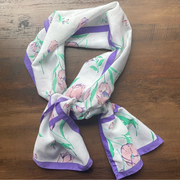 Vintage Accessories - Vintage Floral Scarf